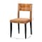 Bali & Pari Manrico Modern Bohemian Wood and Natural Rattan 2-Piece Dining Chair Set 238-2PC-13218-ZORO - alternate 9